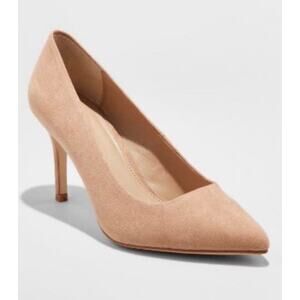 A New Day Nude Pump Heels Sz 7W